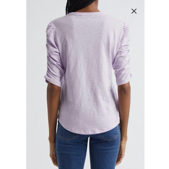 NWOT Veronica Beard Waldorf Top in Soft Lilac SZ XS - Picture 2 of 7